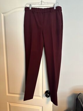 Talbots Wine Straight Leg Dress Pants